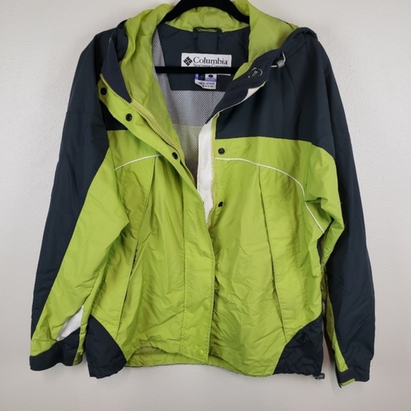 Columbia core jacket hooded green grey womens L - Picture 8 of 8